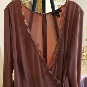 Faux Wrap Dress Romper Plus Size